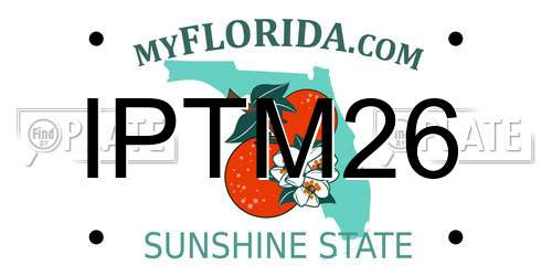 IPTM26 Florida License Plate