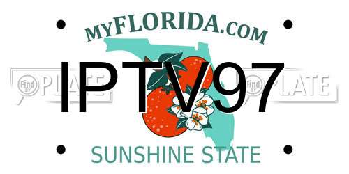 IPTV97 Florida License Plate
