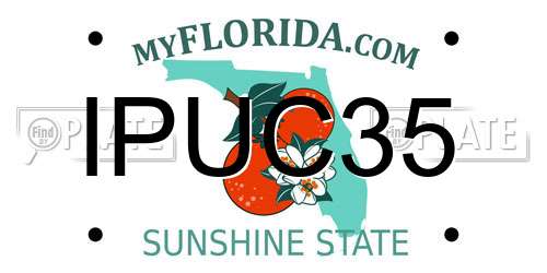 IPUC35 Florida License Plate