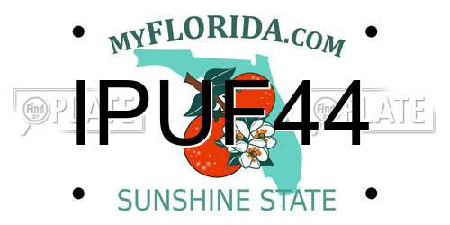 IPUF44 Florida License Plate