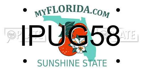 IPUG58 Florida License Plate