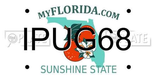 IPUG68 Florida License Plate