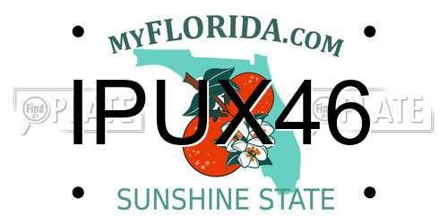 IPUX46 Florida License Plate