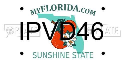 IPVD46 Florida License Plate