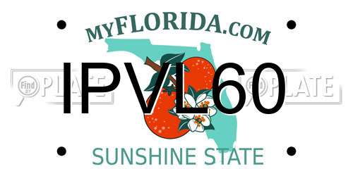 IPVL60 Florida License Plate