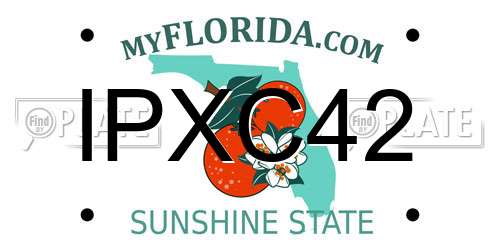 IPXC42 Florida License Plate