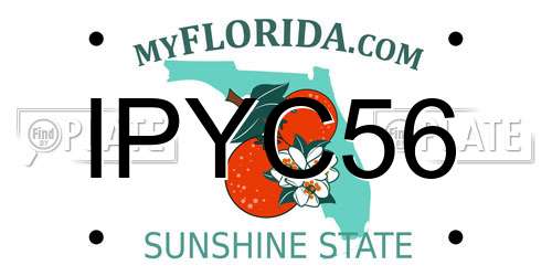 IPYC56 Florida License Plate