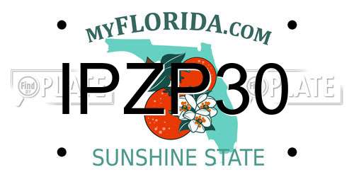 IPZP30 Florida License Plate