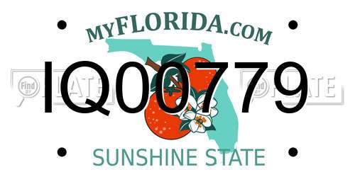 IQ00779 Florida License Plate