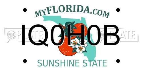 IQ0H0B Florida License Plate