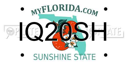 IQ20SH Florida License Plate