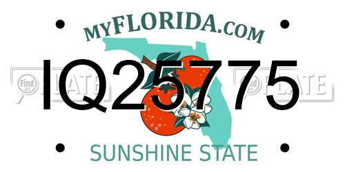 IQ25775 Florida License Plate