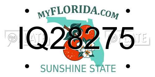 IQ28275 Florida License Plate