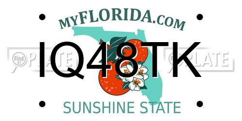 IQ48TK Florida License Plate