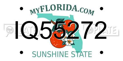 IQ55272 Florida License Plate