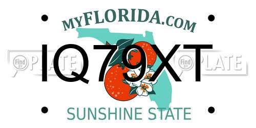 IQ79XT Florida License Plate