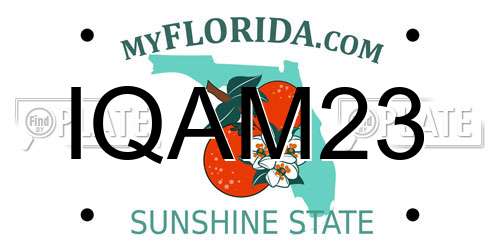 IQAM23 Florida License Plate