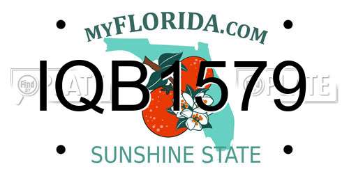 IQB1579 Florida License Plate