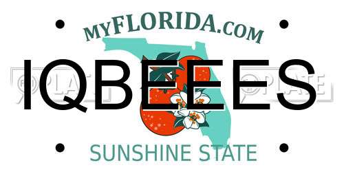 IQBEEES Florida License Plate