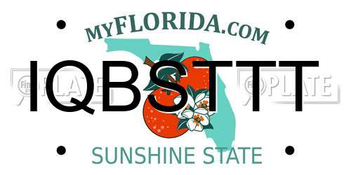 IQBSTTT Florida License Plate
