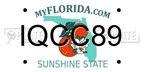 IQCC89 Florida License Plate