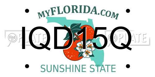 IQD15Q Florida License Plate