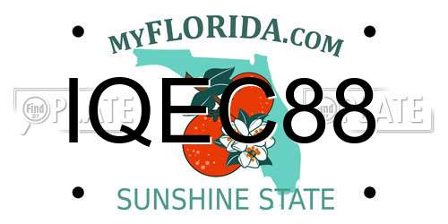 IQEC88 Florida License Plate