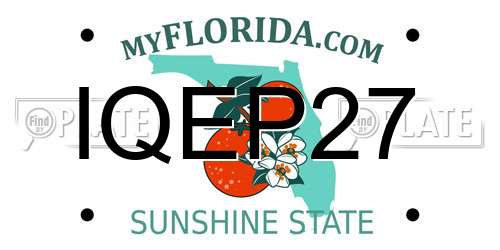 IQEP27 Florida License Plate