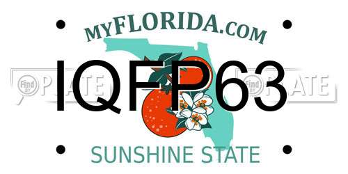 IQFP63 Florida License Plate