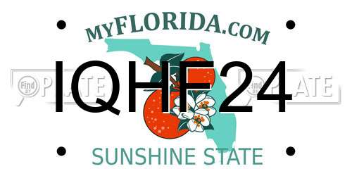 IQHF24 Florida License Plate