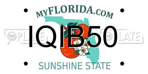 IQIB50 Florida License Plate