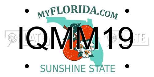 IQMM19 Florida License Plate