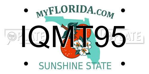 IQMT95 Florida License Plate