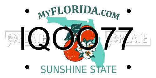 IQOO77 Florida License Plate