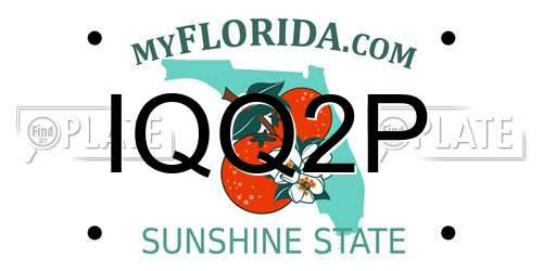 IQQ2P Florida License Plate
