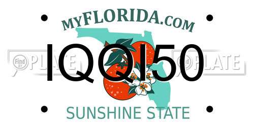 IQQI50 Florida License Plate