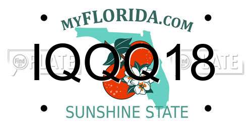 IQQQ18 Florida License Plate