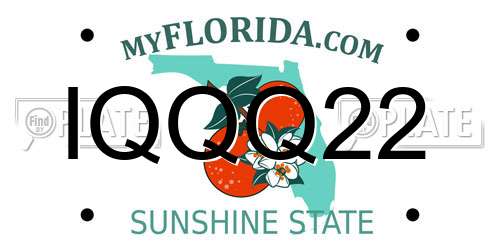 IQQQ22 Florida License Plate