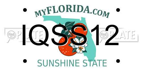 IQSS12 Florida License Plate
