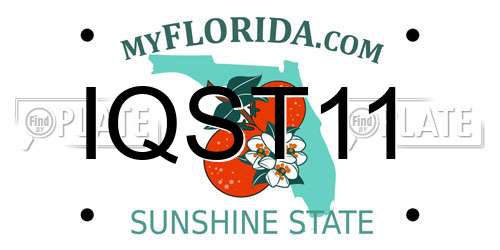 IQST11 Florida License Plate