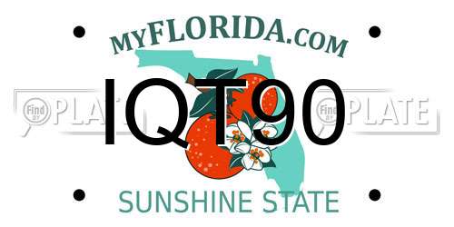 IQT90 Florida License Plate