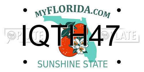 IQTH47 Florida License Plate