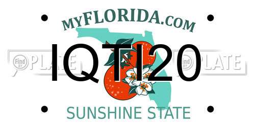 IQTI20 Florida License Plate