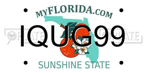 IQUG99 Florida License Plate