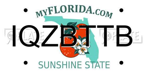 IQZBTTB Florida License Plate