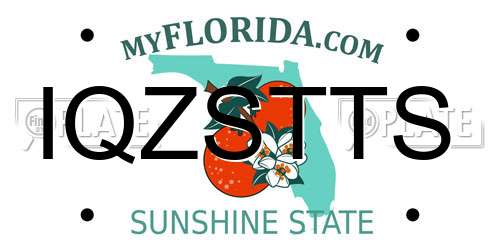 IQZSTTS Florida License Plate