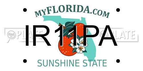 IR11PA Florida License Plate