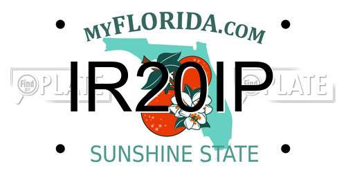 IR20IP Florida License Plate