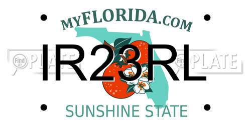 IR23RL Florida License Plate
