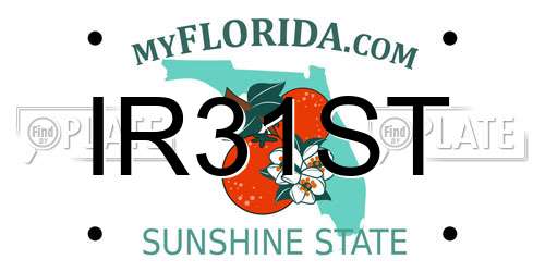 IR31ST Florida License Plate